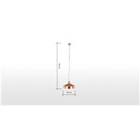 Clayton grande suspension cuivre martele
