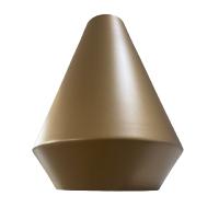 kirkby abat-jour conique cuivre mat