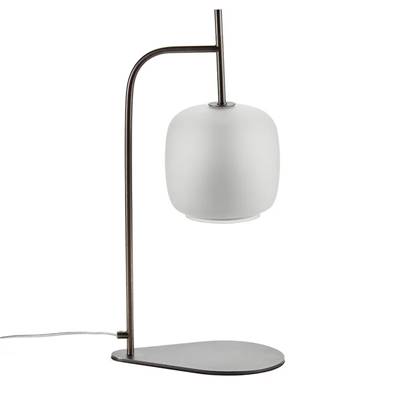 Situmo lampe de table noir et verre opaque