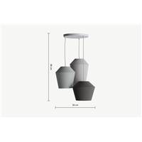 Tuli suspension nuances de gris