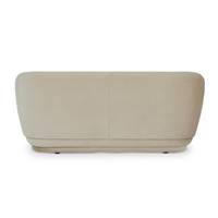 Havane canapé 2 places velours gris taupe