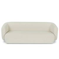Vico canapé 3 places en tissu bouclé avoine