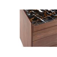 Nollan commode double noyer et marbre