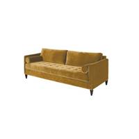 Yann canapé convertibles velours ocre