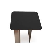 Aliya table basse linoléum noir de rome