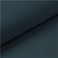 Virata table basse ronde en velours bleu pétrole et verre