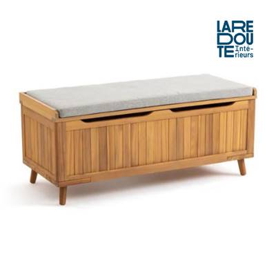 Boréal banc-coffre de rangement extérieur en acacia