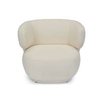 Havane fauteuil bouclette écru