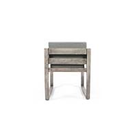 Iris fauteuil extérieur bois d'acacia écru