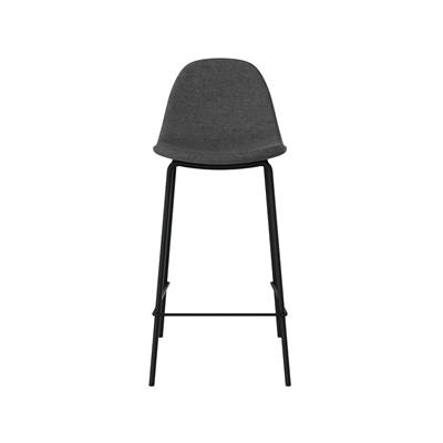 Vladi chaise ilot central tissu gris foncé chiné H65