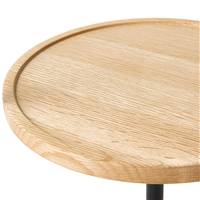 Vestfold lampadaire avec tablette métal noir et bois