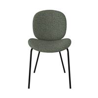 Slano chaise en tissu bouclé vert