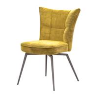 Ibiza chaise en tissu jaune