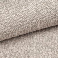 Dolban canapé d'angle droit en tissu texturé beige