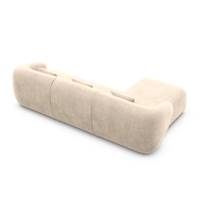 Taigano canapé d'angle gauche en velours crème