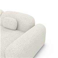 Buccana canapé d'angle droit bouclé blanc