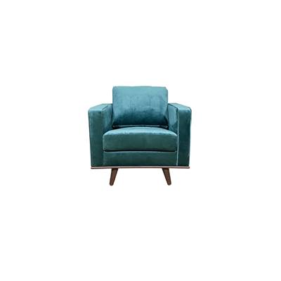 Mike fauteuil en velours vert