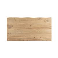 Robin table à manger rectangulaire en bois d'acacia et métal 6 pers