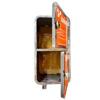 Indonesia meuble 2 portes metalik orange