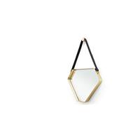 Cora miroir noir et or 44x61