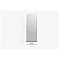 Parton miroir métal noir mat