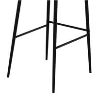 Lisboa chaise de bar en velours rose H75