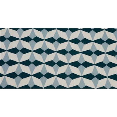 Etruria tapis tissé bleu sarcelle 120x180