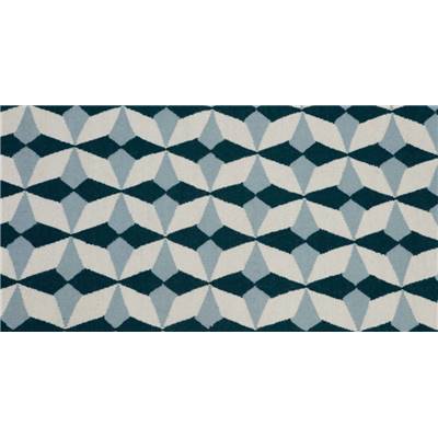 Etruria tapis tissé bleu sarcelle 120x180