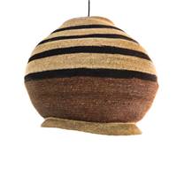 Milda grande suspension en jute ray naturelle et marron 65