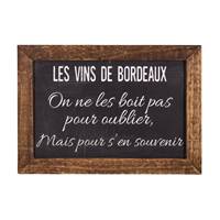 Cadre bois avec ardoise 21 x 15 cm "Les vins de Bordeaux"
