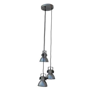 Suspension triple en zinc H:135cm