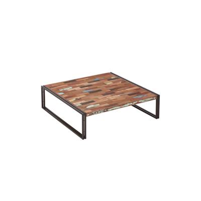 Nautical table basse bois de bateau recyclé L120cm