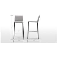 Braga tabouret de bar gris