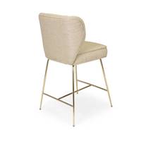 Valo tabouret de bar beige sable et métal doré