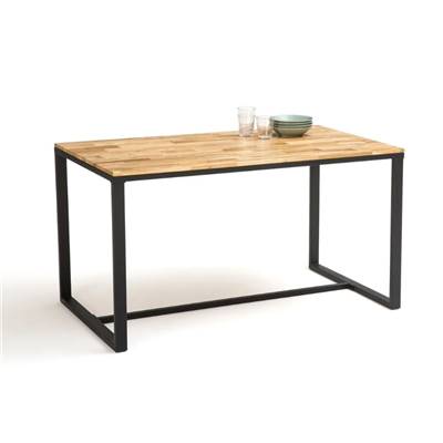 Alice table à manger chêne et acier 8 personnes