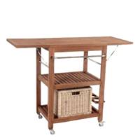 Desserte d'extérieur en bois de teck 60cm