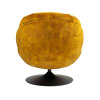 Topi fauteuil pivotant velours ocre