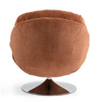 Topi fauteuil pivotant tissu texturé rouille
