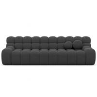 Boon canapé 5 places en tissu texturé gris anthracite