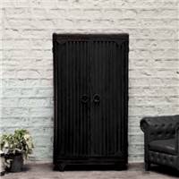 Vintage armoire industrielle 2 portes finition métal gunmetal