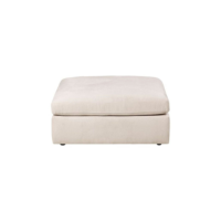 Wayne pouf pour canapé en tissu sable