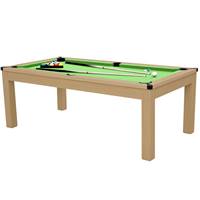 Denver table convertible multi-jeux 3 en 1 bois 8-10 personnes couleur chene