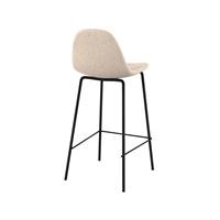 Vladi chaise de bar en tissu bouclette beige H65