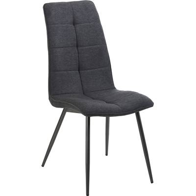 Aglo chaise en tissu gris