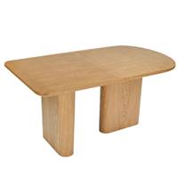 Alegro table à manger extensible organique en bois blond 4-8pers