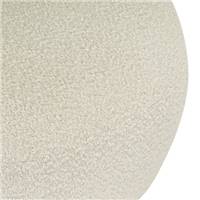 Coppa fauteuil en tissu bouclé beige avoine asymétrique
