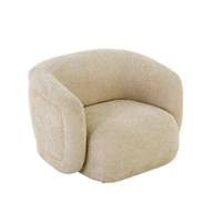 Vico fauteuil en tissu tweed sable