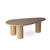 Biella table basse organique travertin