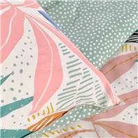 Sunshine parure de lit 220x240 coton imprimé feuilles multicolores 13.52