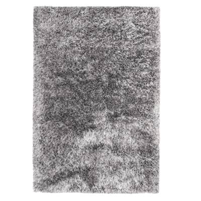 Shaggy tapis à poils longs polycoton gris 120x180